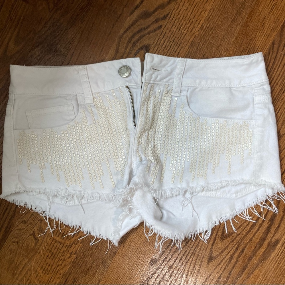 Excellent condition!! Low rise sequined shorts!